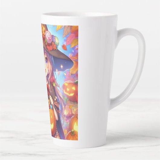 Schattigee anime Halloween Witch Latte Mok (Rechts)