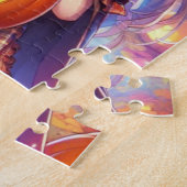 Schattigee anime Halloween Witch Legpuzzel (Zijkant)