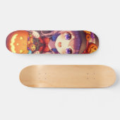 Schattigee anime Halloween Witch Persoonlijk Skateboard (Horizontaal)