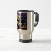 Schattigee anime Halloween Witch Reisbeker (Voorkant rechts)