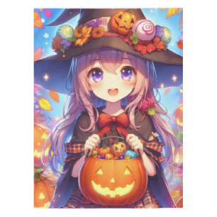 Schattigee anime Halloween Witch Tafelkleed