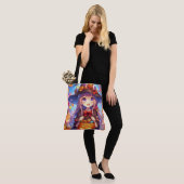 Schattigee anime Halloween Witch Tote Bag (Op model)