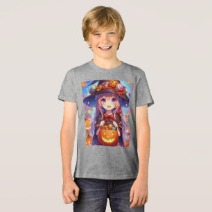 Schattigee anime Halloween Witch Tri-Blend Shirt