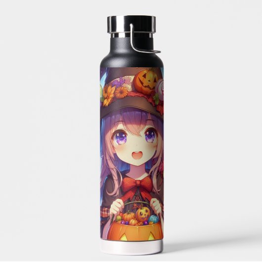 Schattigee anime Halloween Witch Waterfles (Links)