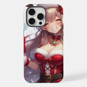 Schattigee anime kerst meisje iPhone 15 pro max case