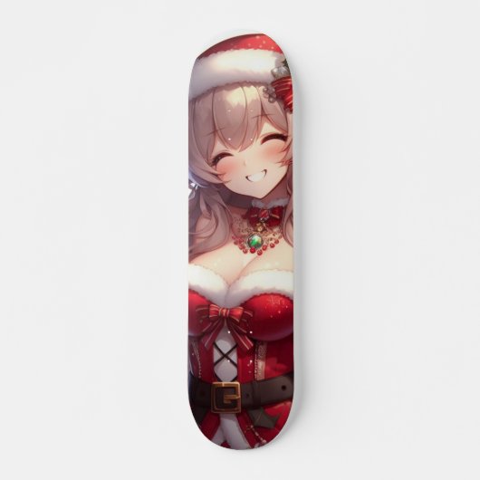 Schattigee anime kerst meisje persoonlijk skateboard (Voorkant)