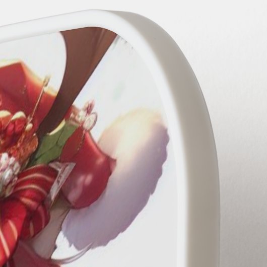 Schattigee anime kerst meisje pickleball paddle (Links Detail)