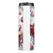 Schattigee anime kerst meisje thermosbeker (Achterkant)
