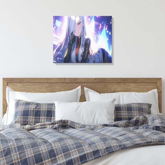 Schattigee anime kunst. canvas afdruk (Insitu (Slaapkamer))