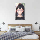 Schattigee anime kunst. canvas afdruk (Insitu (Slaapkamer))