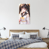 Schattigee anime kunst. canvas afdruk (Insitu (Slaapkamer))