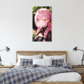 Schattigee anime kunst. canvas afdruk (Insitu (Slaapkamer))