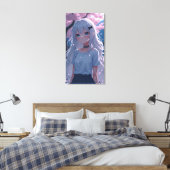 Schattigee anime kunst. canvas afdruk (Insitu (Slaapkamer))