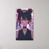 Schattigee anime kunst. canvas afdruk (Voorkant)