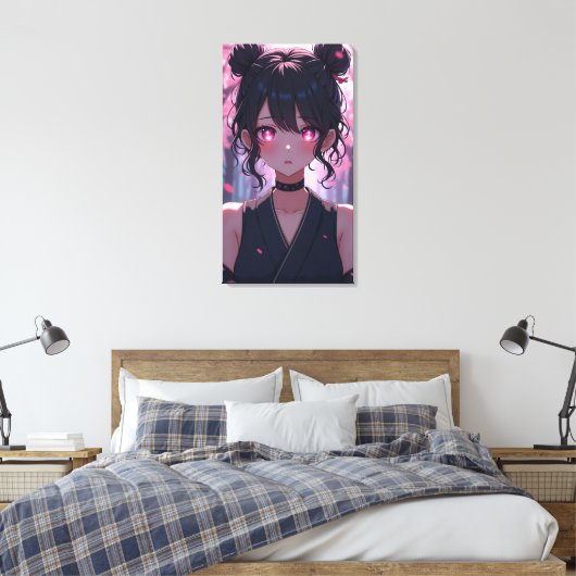 Schattigee anime kunst. canvas afdruk (Insitu (Slaapkamer))