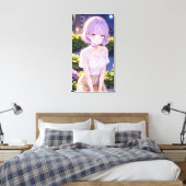 Schattigee anime kunst. canvas afdruk (Insitu (Slaapkamer))