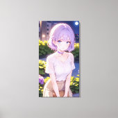 Schattigee anime kunst. canvas afdruk (Voorkant)