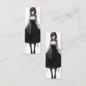Schattigee Anime Maid Mini Visitekaartje (Voorkant / Achterkant)