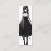 Schattigee Anime Maid Mini Visitekaartje (Achterkant)