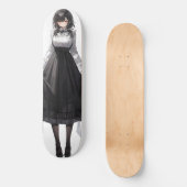 Schattigee Anime Maid Persoonlijk Skateboard (Voorkant)