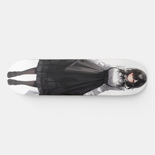 Schattigee Anime Maid Persoonlijk Skateboard (Horizontaal)