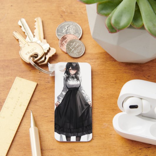 Schattigee Anime Maid Sleutelhanger (Bureau)