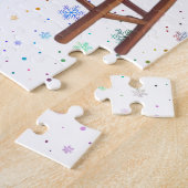 Schattigee anime meisje trimmen van de boom legpuzzel (Zijkant)