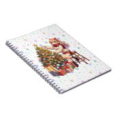 Schattigee anime meisje trimmen van de boom notitieboek (Rechterzijde)