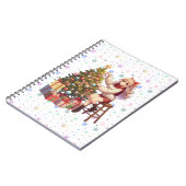 Schattigee anime meisje trimmen van de boom notitieboek (Linkerzijde)