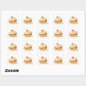 Schattigee anime-Sticker Vierkante Sticker (Vel)