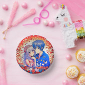 Schattigee anime thema bruiloft papieren kommen (Feest)