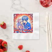 Schattigee anime thema bruiloft servet (Insitu)