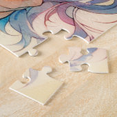 Schattigee anime thema Valentijnsdag Legpuzzel (Zijkant)