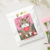 Schattigee Anime Valentijn Cat Bedankzakje (Gezegeld)