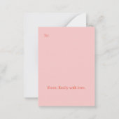 Schattigee Anime Valentijn Cat Notitiekaartje (Achterkant)