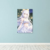 Schattigee Anime Wall Art. Canvas Afdruk (Insitu (Houten vloer))