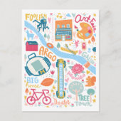 Schattigee Ann Arbor Michigan Favoriete Dingen Kaa Briefkaart (Voorkant)