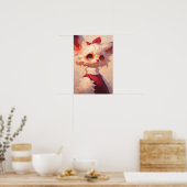 Schattigee Anthro Cat Poster (Keuken)