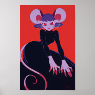 Schattigee Anthro Rat Poster