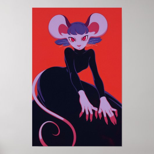 Schattigee Anthro Rat Poster (Voorkant)