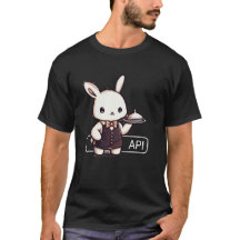 Schattigee "API Bunny Server" Tech Pun T-Shirt – H