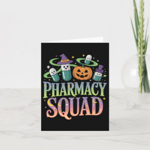 Schattigee Apotheek Squad Halloween Pillen Pumpkin Kaart