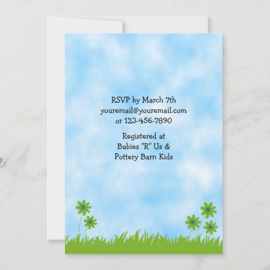 Schattigee Appaloosa Mare en Foal Horse Baby showe Kaart (Achterkant)