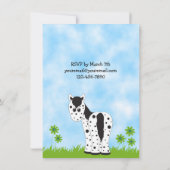 Schattigee Appaloosa Paard Verjaardag Uitnodiging  (Achterkant)