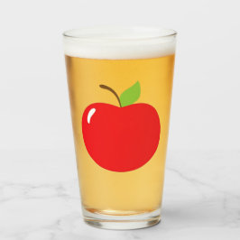 Schattigee appel van je oogplezier Cartoon Glas