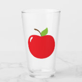 Schattigee appel van je oogplezier Cartoon Glas (Voorkant)