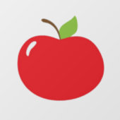 Schattigee appel van je oogplezier Cartoon Raamsticker (Vel)