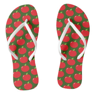 Schattigee appel van je oogplezier Cartoon Teenslippers