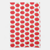 Schattigee appel van je oogplezier Cartoon Theedoek (Verticaal)