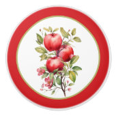 Schattigee appelfruitkeuken keramische knop (Voorkant)
